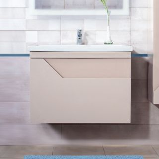 Тумба под раковину Бриклаер Брайтон 4627125415838 80 см бежевый